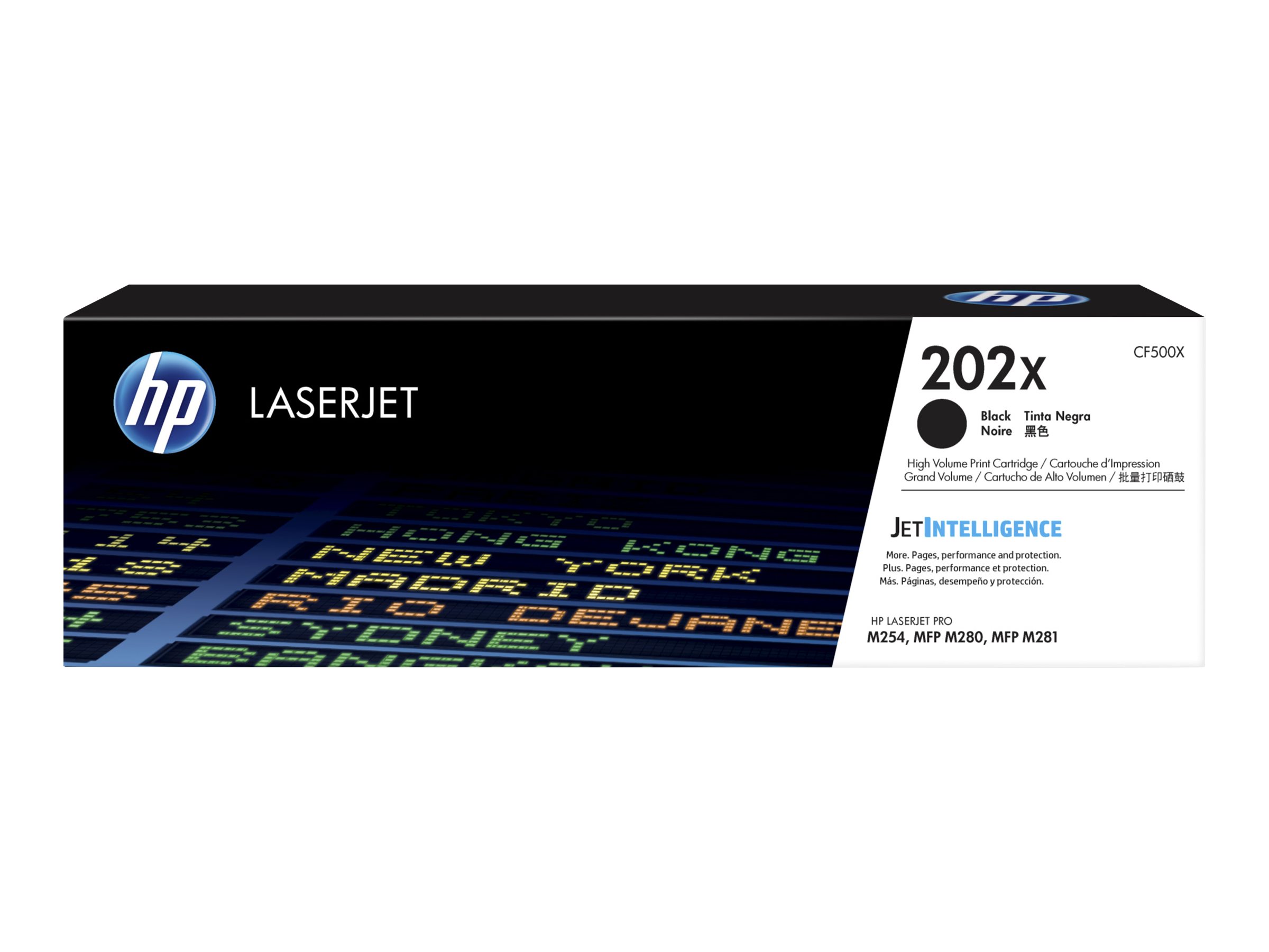 HP 202X – High Yield – black – original – LaserJet – toner cartridge (CF500X)
