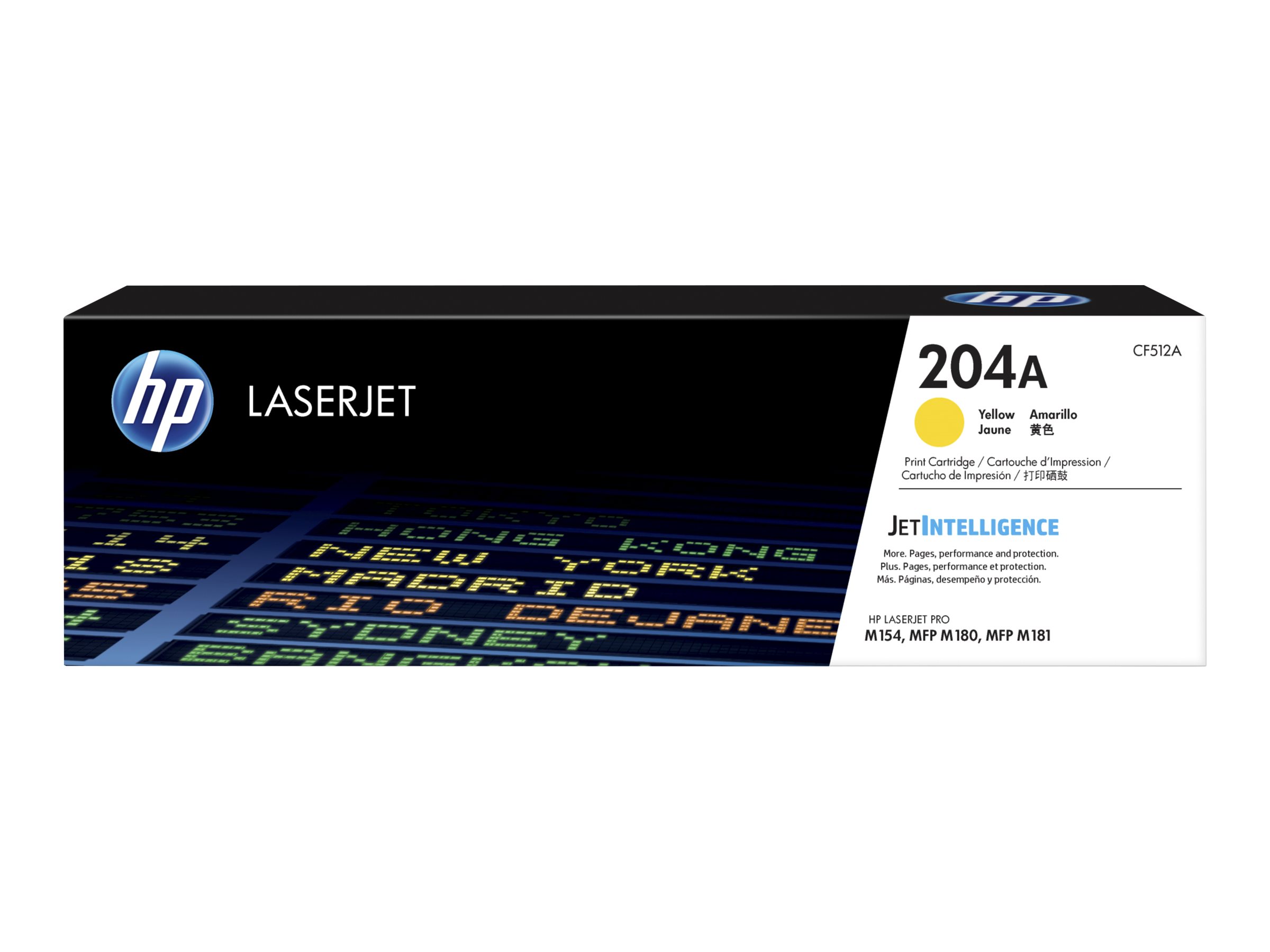 HP 204A – yellow – original – LaserJet – toner cartridge (CF512A)