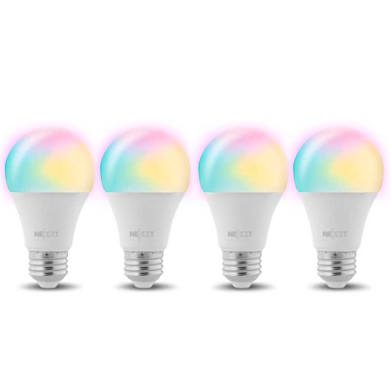 Nexxt Smart LED RGB Bulb 4CT NHB-C1104PK