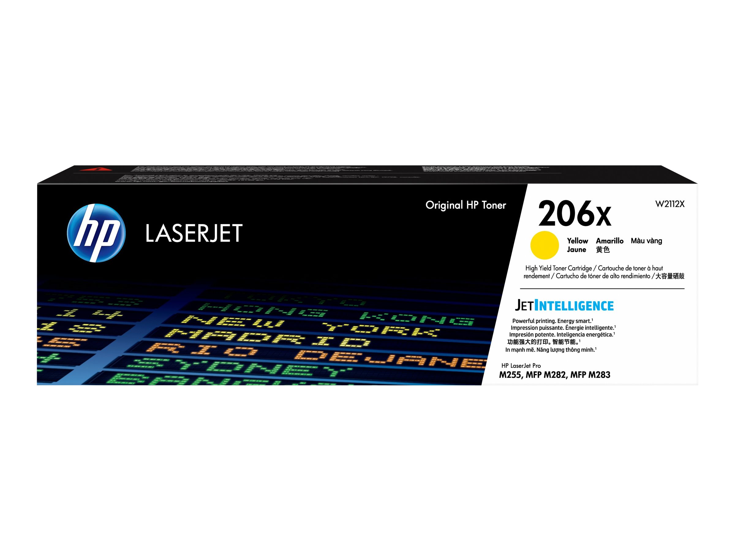 HP 206X – High Yield – yellow – original – LaserJet – toner cartridge (W2112X)