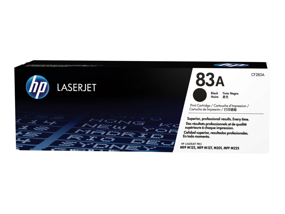 HP 83A – black – original – LaserJet – toner cartridge (CF283A)