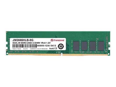 Transcend JetRAM – DDR4 – module – 4 GB – DIMM 288-pin – 2666 MHz / PC4-21300 – unbuffered