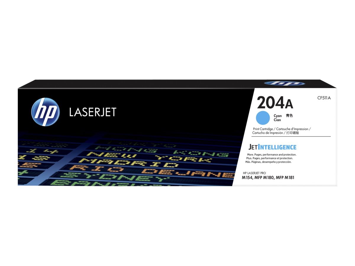 HP 204A – cyan – original – LaserJet – toner cartridge (CF511A)