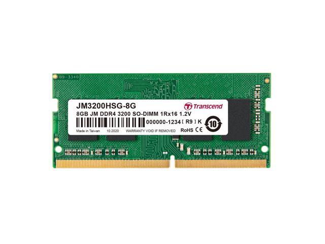 Transcend JetRAM – DDR4 – module – 8 GB – SO-DIMM 260-pin – 3200 MHz / PC4-25600 – unbuffered