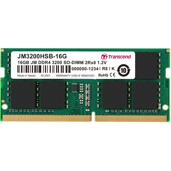 Transcend JetRAM – DDR4 – module – 16 GB – SO-DIMM 260-pin – 3200 MHz / PC4-25600 – unbuffered