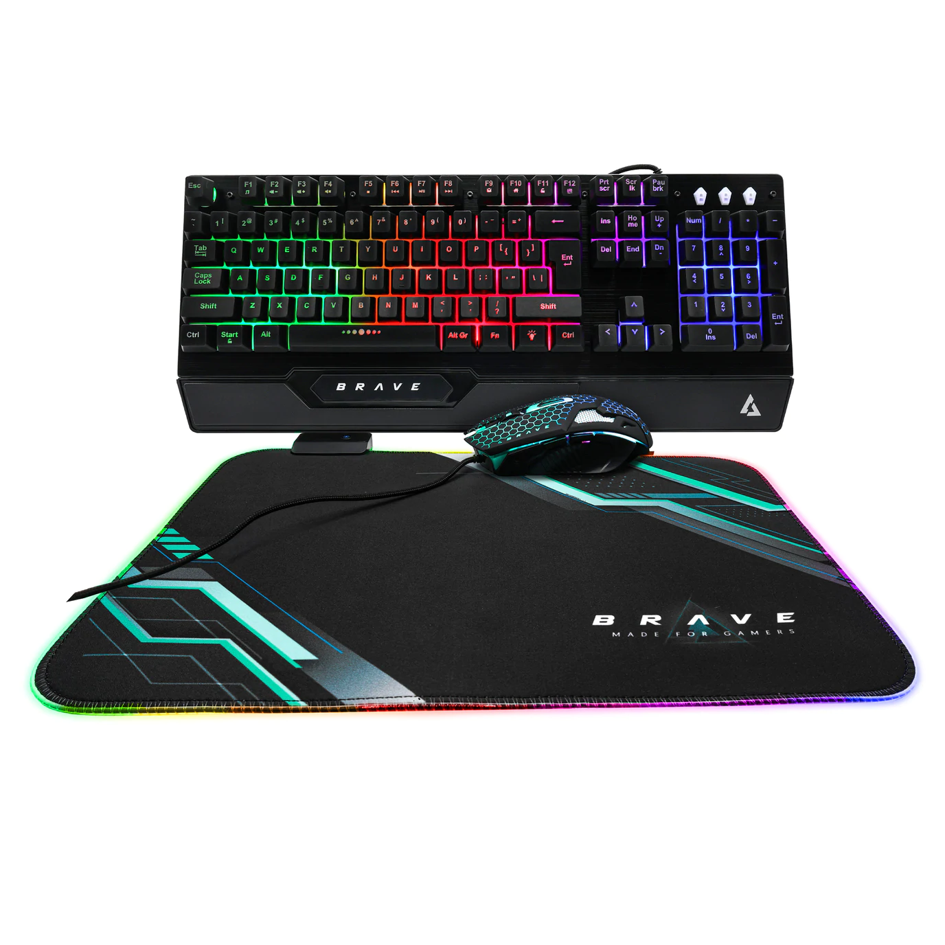 Unno Tekno Keyboard – Mouse Pad – Gaming Combo KB6784BK
