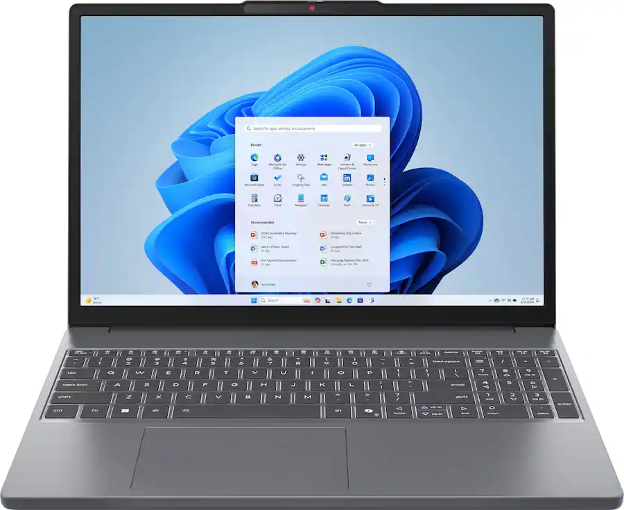 Lenovo – IdeaPad Slim 3 15.3″ 2K Touchscreen Laptop – AMD Ryzen 7 170 2025 – 16GB Memory – 512GB SSD – Luna Grey